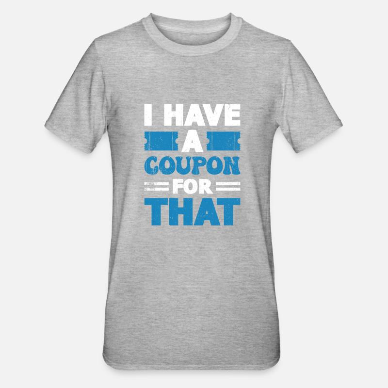 Coupon de points - T-shirt polycoton Unisexe - gris chiné