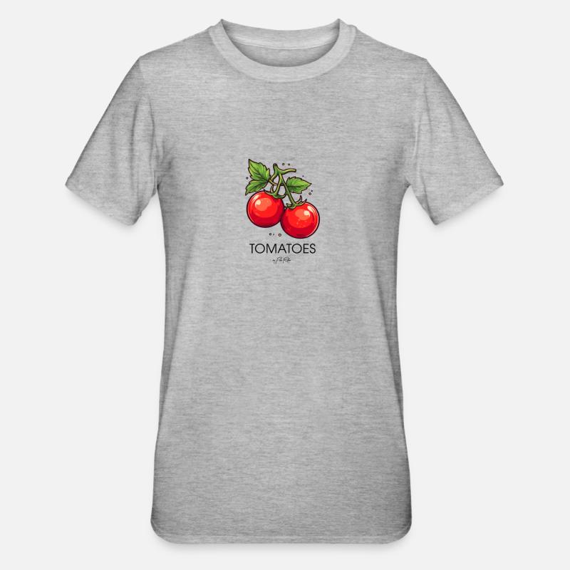 Tomates simples - T-shirt polycoton Unisexe - gris chiné
