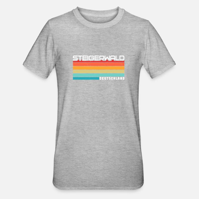 Steigerwalder Steigerwalderin Steigerwald - Unisex Polycotton T-Shirt - Grau meliert