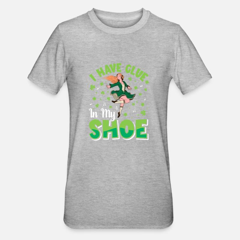 Irish Dance Irish Dancing - Unisex Polycotton T-Shirt - heather grey