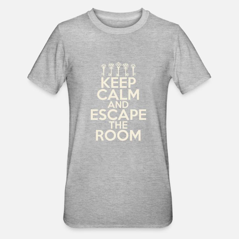 Salle d’évasion - T-shirt polycoton Unisexe - gris chiné