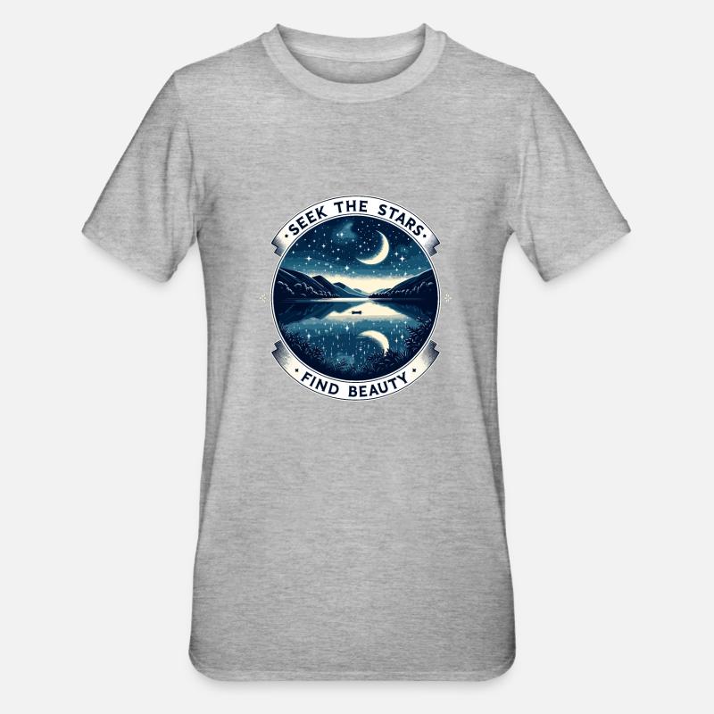 Astrophotographie Astronomie Caméra spatiale - T-shirt polycoton Unisexe - gris chiné