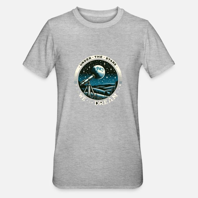 Astrophotographie Astronomie Caméra spatiale - T-shirt polycoton Unisexe - gris chiné