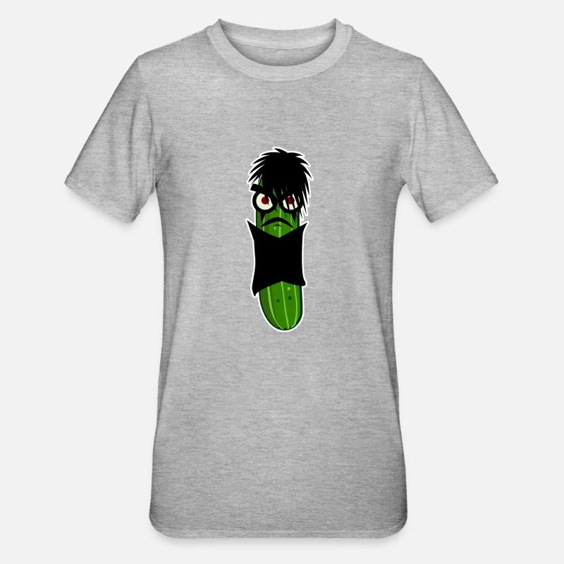 Goth Concombre Gothique - T-shirt polycoton Unisexe - gris chiné
