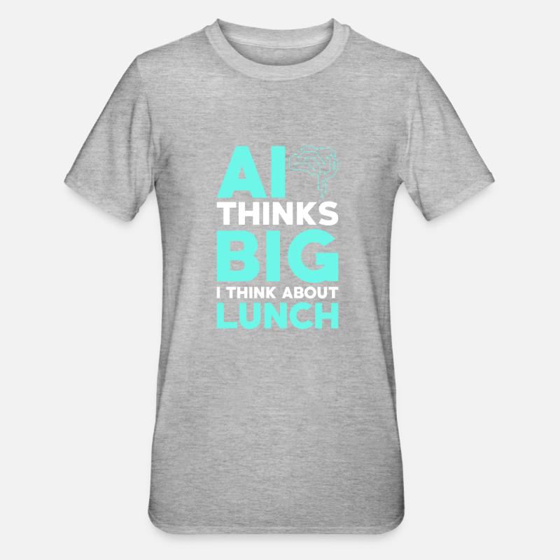 Artificial Intelligence Ai Lovers - Unisex Polycotton T-Shirt - heather grey