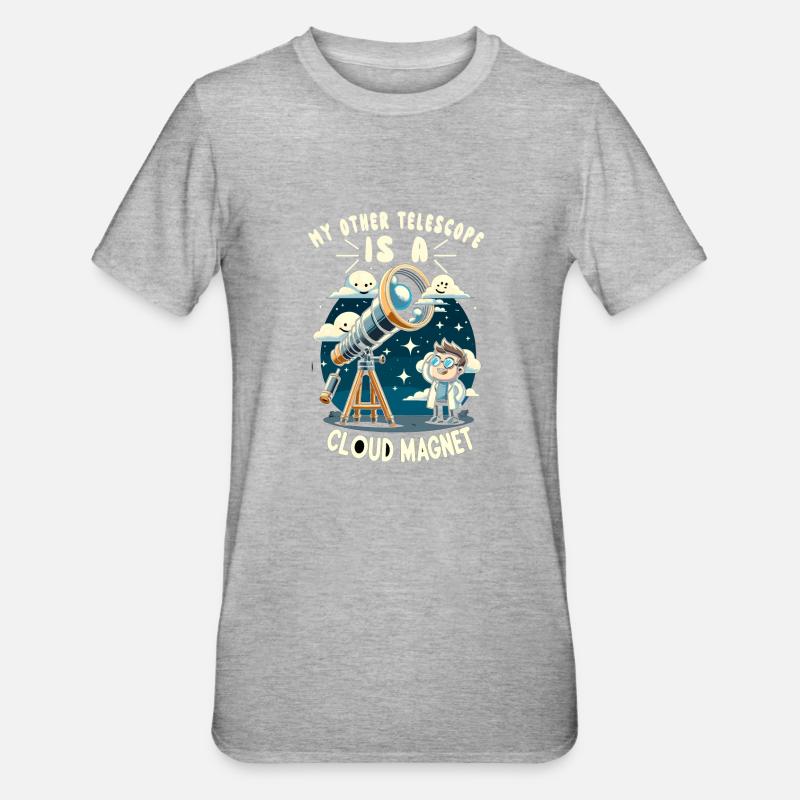 Astrophotographie Astronomie Caméra spatiale - T-shirt polycoton Unisexe - gris chiné