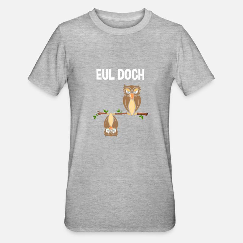 Eul Doch - Unisex Polycotton T-Shirt - Grau meliert