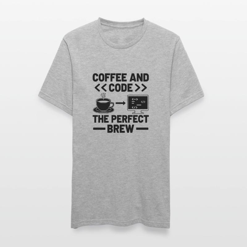Café Codage Programmeur Codeur Développeur Nerd Coff T-shirt polycoton Unisexe