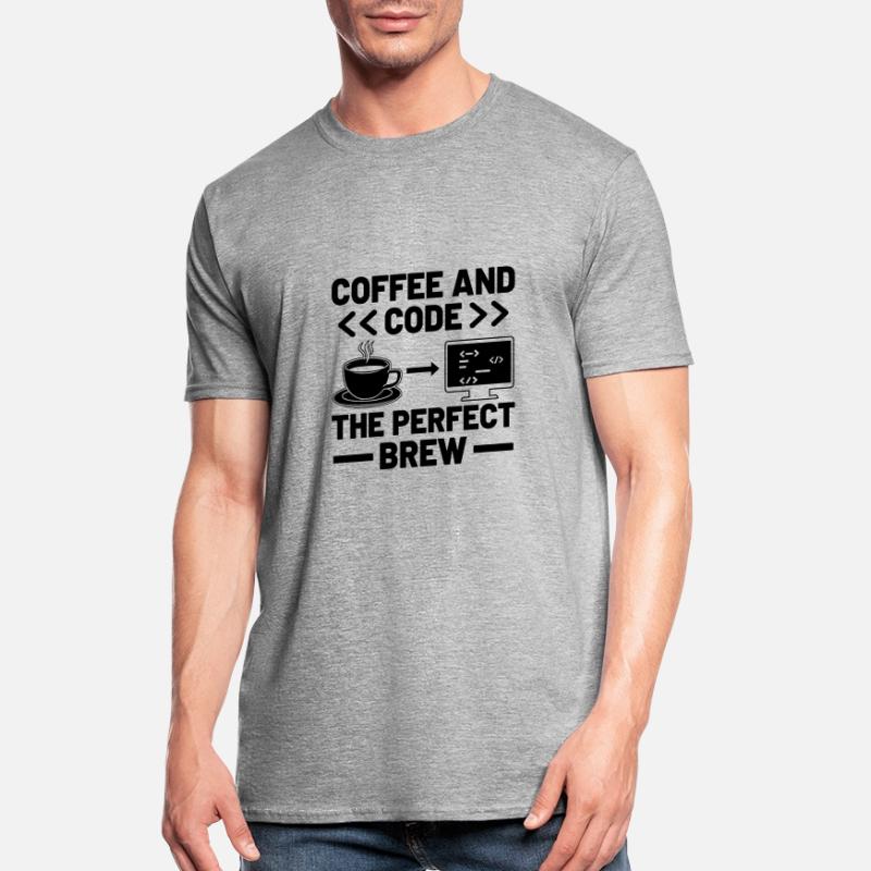 Kaffee-Codierung Programmierer Programmierer Entwickler Nerd Coff Unisex Polycotton T-Shirt