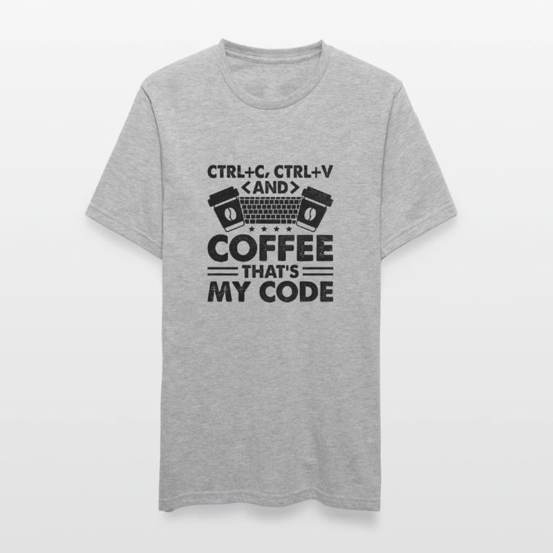 Kaffee-Codierung Programmierer Programmierer Entwickler Nerd Coff Unisex Polycotton T-Shirt