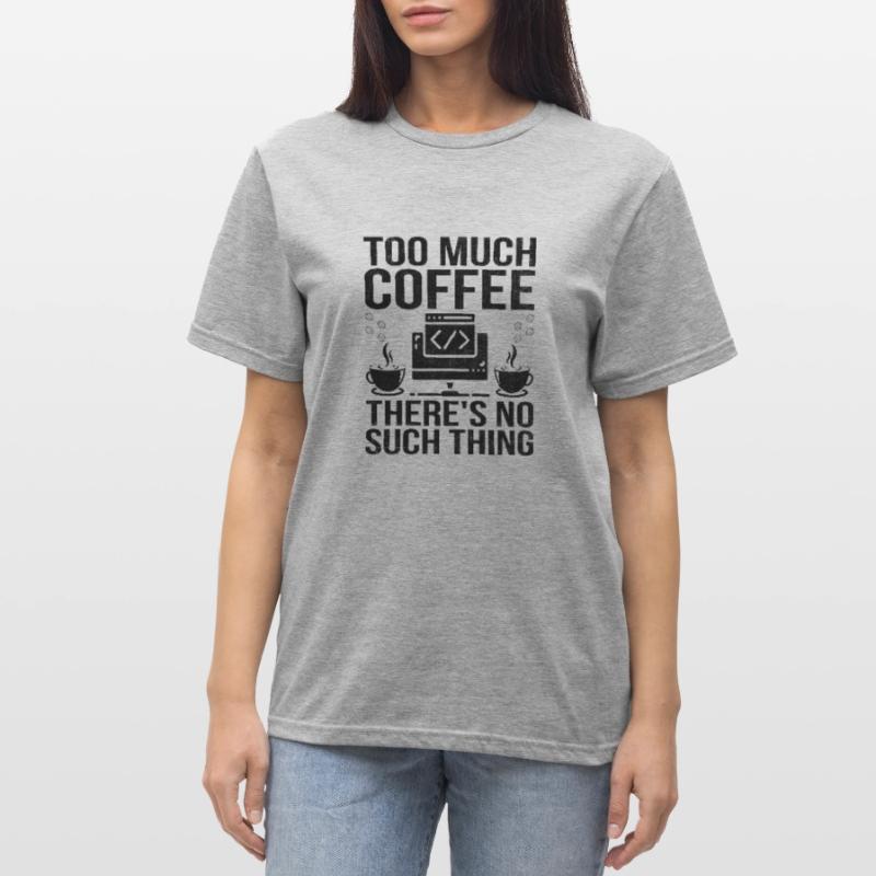 Kaffee-Codierung Programmierer Programmierer Entwickler Nerd Coff Unisex Polycotton T-Shirt