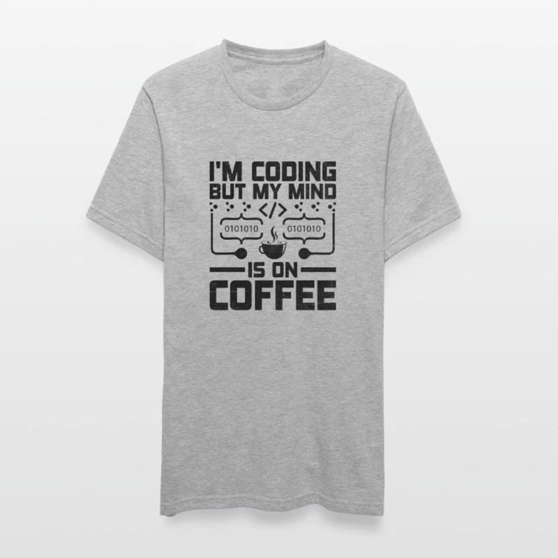 Kaffee-Codierung Programmierer Programmierer Entwickler Nerd Coff Unisex Polycotton T-Shirt