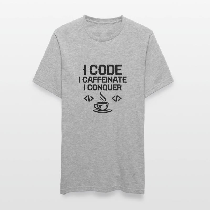 Kaffee-Codierung Programmierer Programmierer Entwickler Nerd Coff Unisex Polycotton T-Shirt