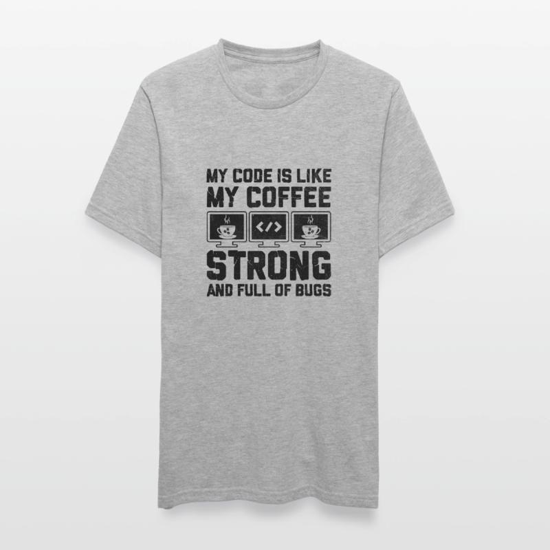 Kaffee-Codierung Programmierer Programmierer Entwickler Nerd Coff Unisex Polycotton T-Shirt