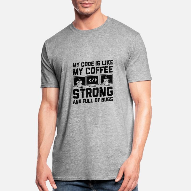 Kaffee-Codierung Programmierer Programmierer Entwickler Nerd Coff Unisex Polycotton T-Shirt