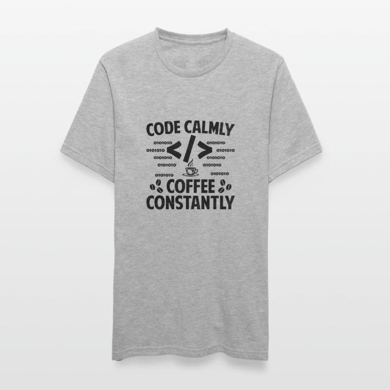 Kaffee-Codierung Programmierer Programmierer Entwickler Nerd Coff Unisex Polycotton T-Shirt