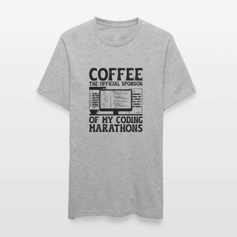Café Codage Programmeur Codeur Développeur Nerd Coff T-shirt polycoton Unisexe