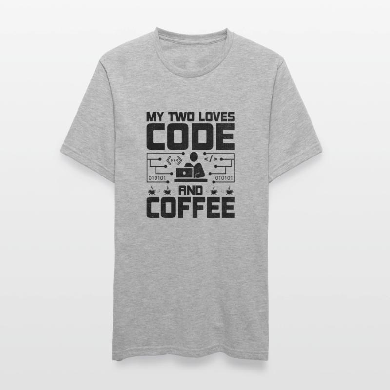 Café Codage Programmeur Codeur Développeur Nerd Coff T-shirt polycoton Unisexe