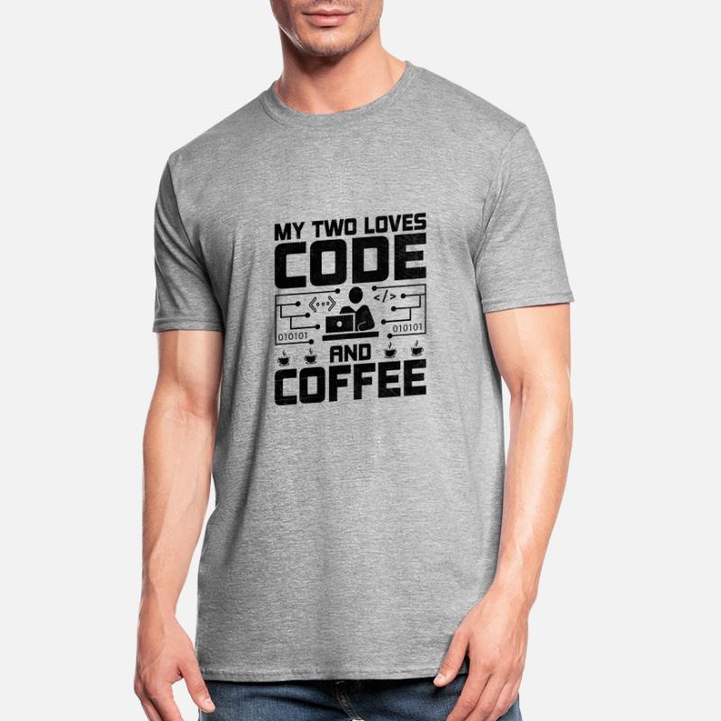 Kaffee-Codierung Programmierer Programmierer Entwickler Nerd Coff Unisex Polycotton T-Shirt