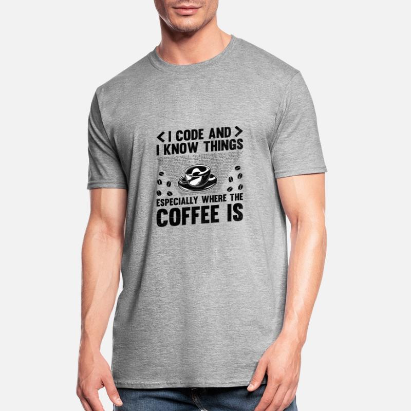 Kaffee-Codierung Programmierer Programmierer Entwickler Nerd Coff Unisex Polycotton T-Shirt