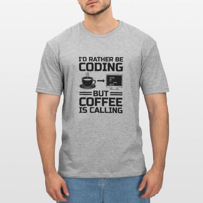 Kaffee-Codierung Programmierer Programmierer Entwickler Nerd Coff Unisex Polycotton T-Shirt