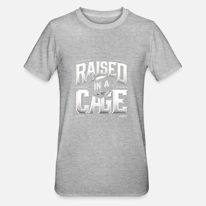 Élevé dans une cage 20 - T-shirt polycoton Unisexe - gris chiné