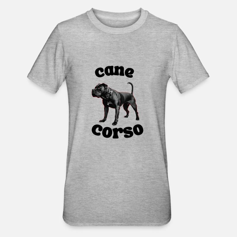 Cane corso - T-shirt polycoton Unisexe - gris chiné
