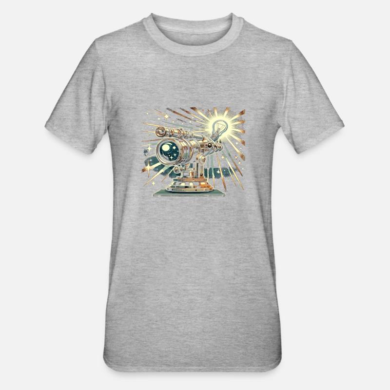Astrophotographie Astronomie Caméra spatiale - T-shirt polycoton Unisexe - gris chiné