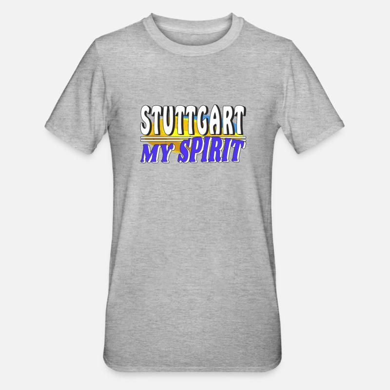 STUTTGART MON - T-shirt polycoton Unisexe - gris chiné