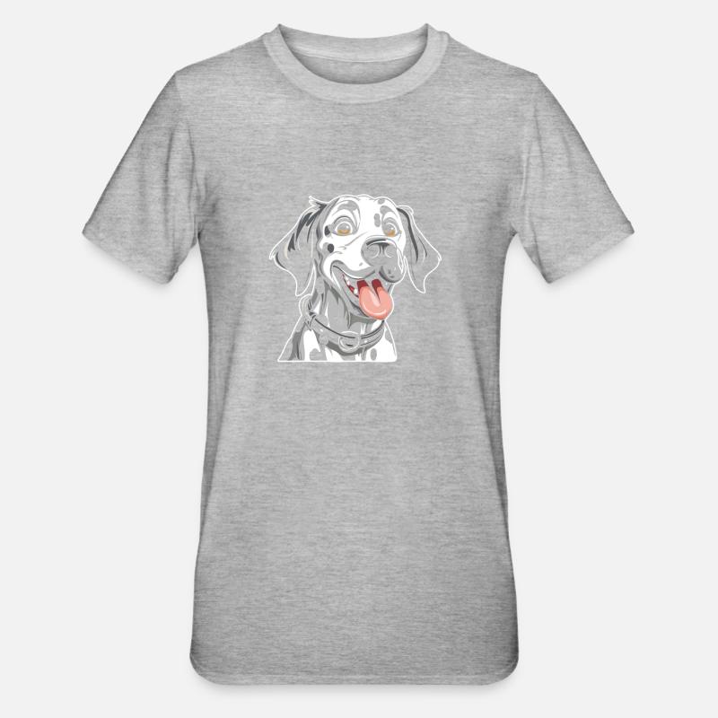 Dalmate - T-shirt polycoton Unisexe - gris chiné