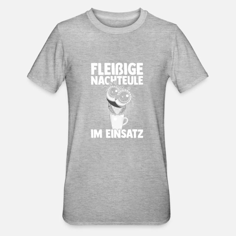 Night Shift Dog Beagle - Unisex Polycotton T-Shirt - heather grey
