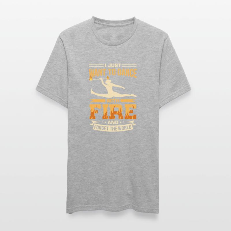 Bâton de feu Danse du feu Danseur de feu Danseur de feu T-shirt polycoton Unisexe