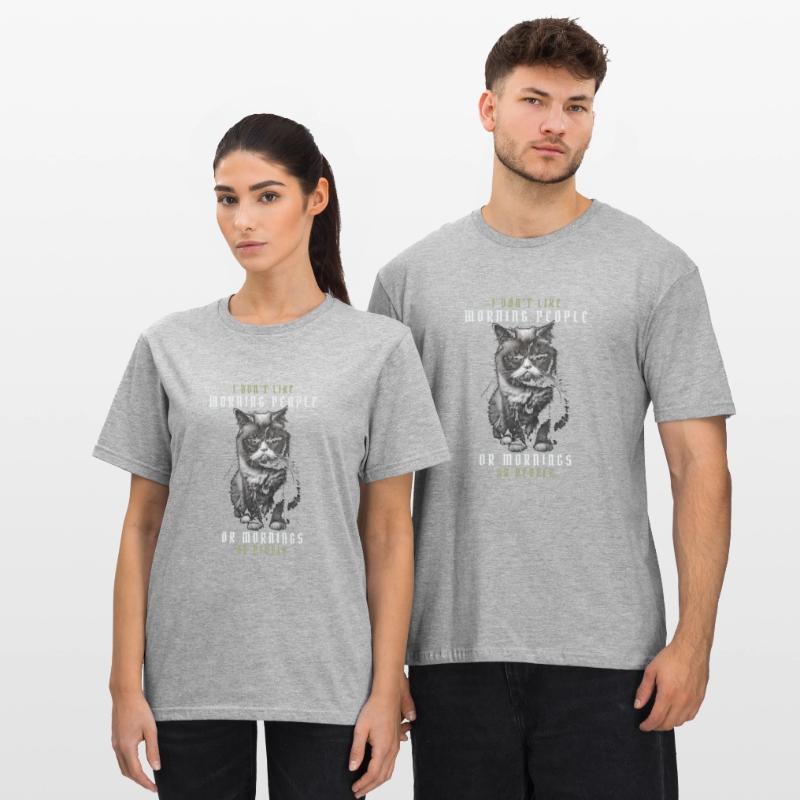 Ich mag keine Morgenmenschen oder Morgenmenschen oder Menschen Unisex Polycotton T-Shirt