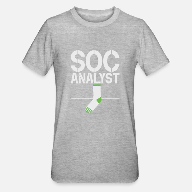 Cyber-sicherheits-hacker-hacking - Unisex Polycotton T-Shirt - Grau meliert