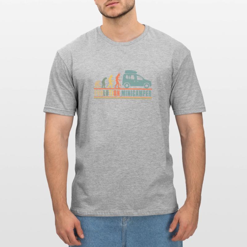 Evolution Minicamper Camping-Camper Microcamper Unisex Polycotton T-Shirt
