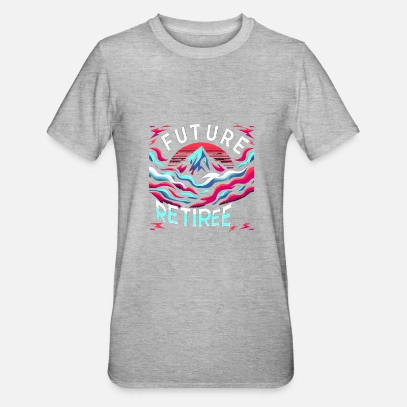 Futur retraité 5 - T-shirt polycoton Unisexe - gris chiné