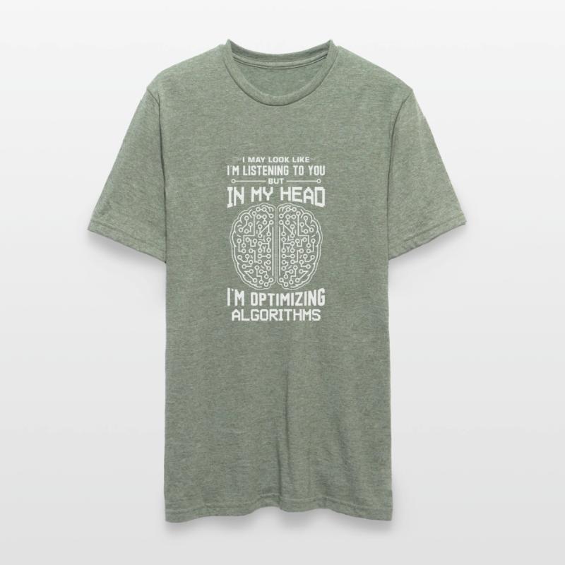 Machine Learning Algorithms AI Data Analyst Unisex Polycotton T-Shirt