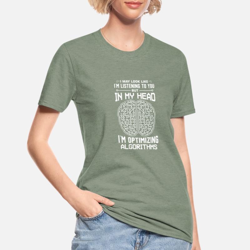 Machine Learning Algorithmen KI Datenanalyst Unisex Polycotton T-Shirt