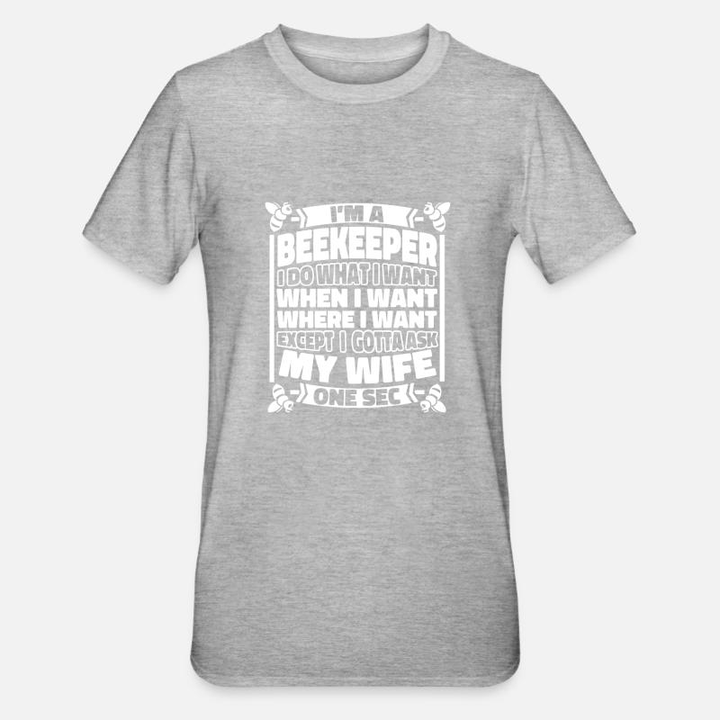 Beekeeper Beekeeper - Unisex Polycotton T-Shirt - heather grey