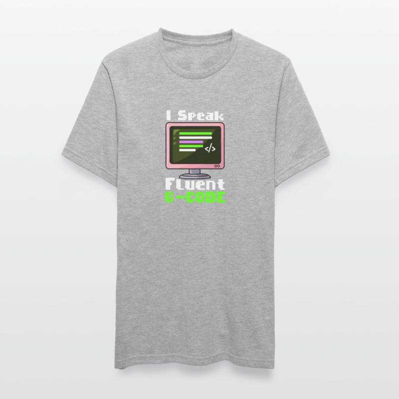 Impression 3D Je parle couramment le G-Code T-shirt polycoton Unisexe