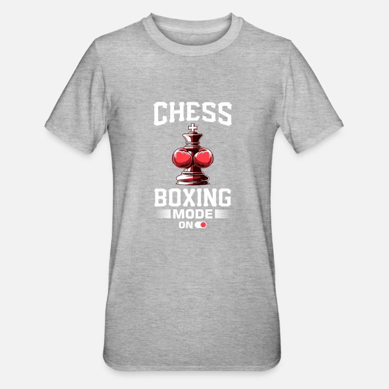 Boxe d’échecs - T-shirt polycoton Unisexe - gris chiné