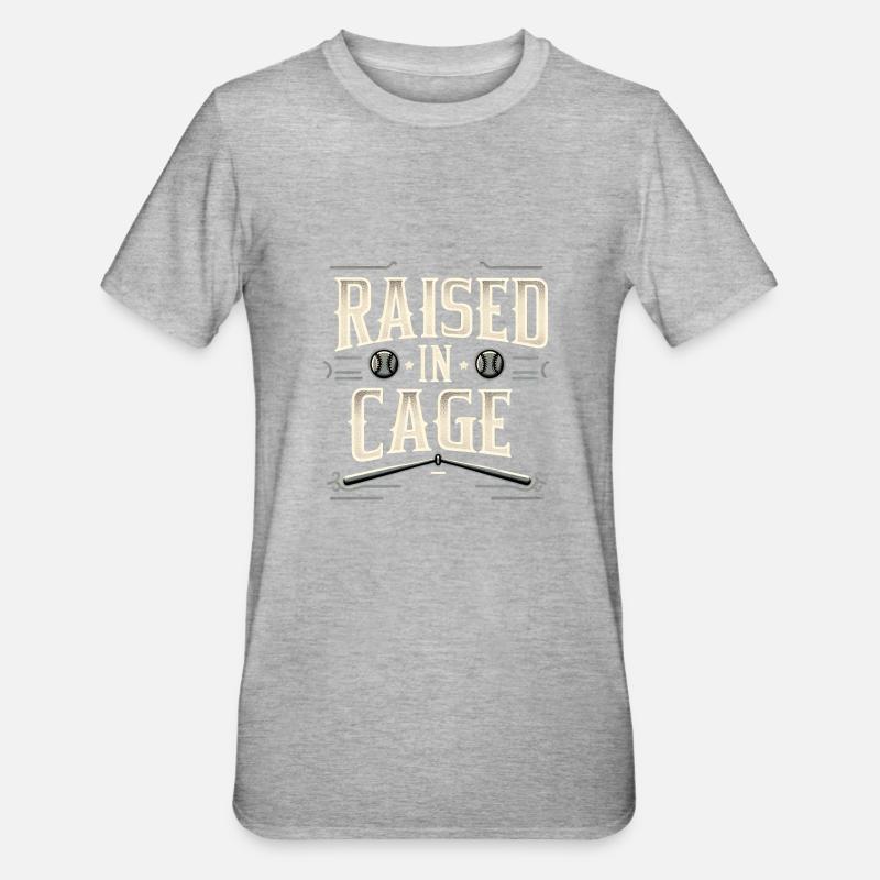 élevé dans une cage 21 - T-shirt polycoton Unisexe - gris chiné