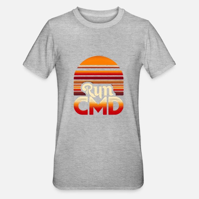 Exécuter Cmd 44 - T-shirt polycoton Unisexe - gris chiné