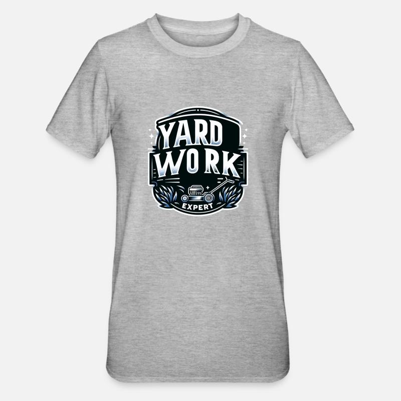 Yard Work Expert 13 - Unisex Polycotton T-Shirt - Grau meliert