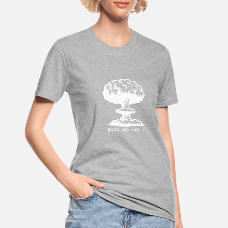 Linux Funny Linux Command Sudo RM RF pour Homme T-shirt polycoton Unisexe