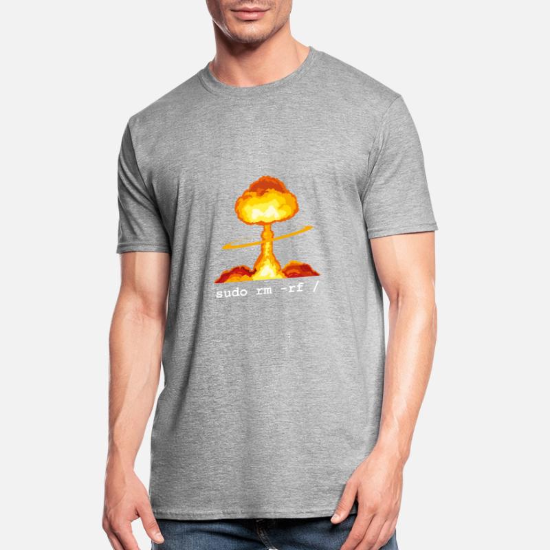 Linux Funny Linux Command Sudo RM RF for Men Unisex Polycotton T-Shirt
