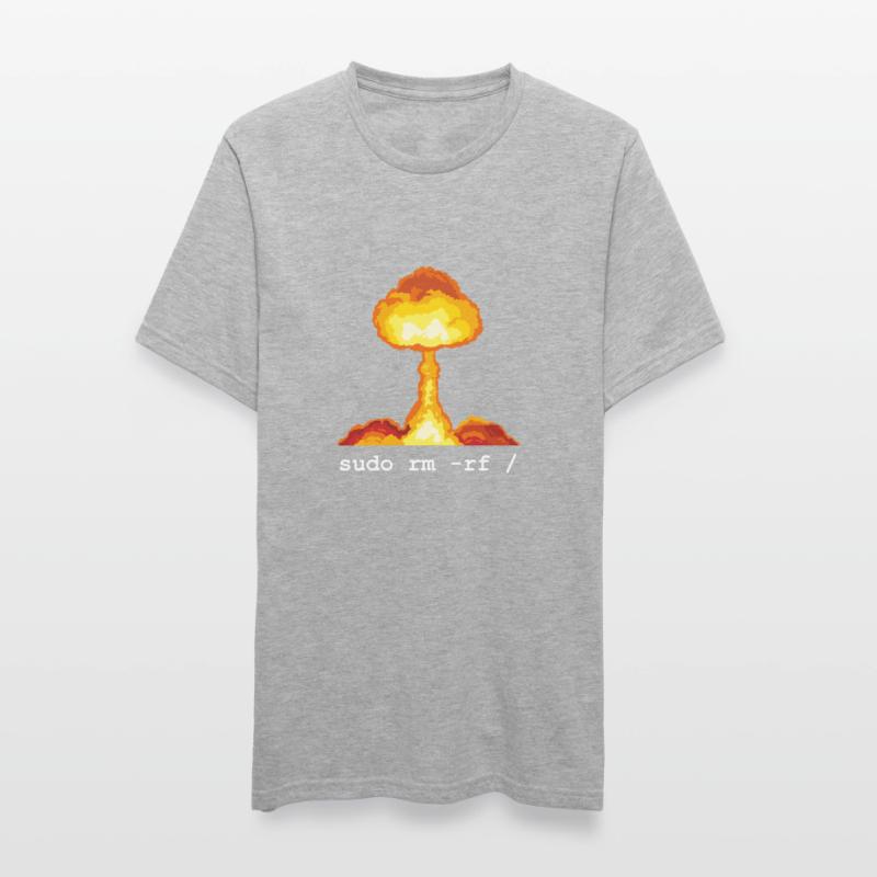 Linux Funny Linux Command Sudo RM RF pour Homme T-shirt polycoton Unisexe