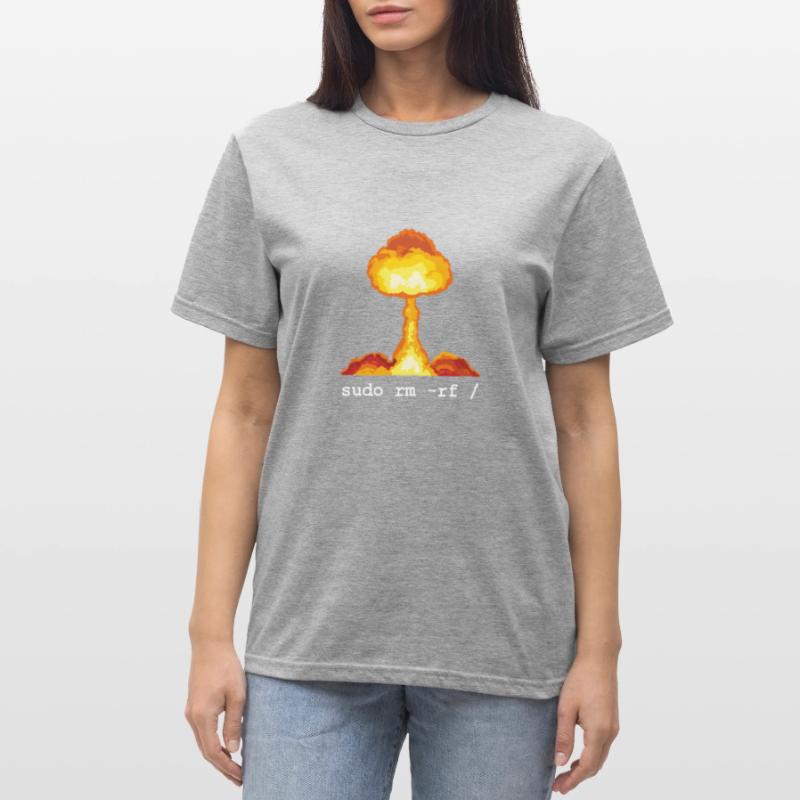 Linux Funny Linux Command Sudo RM RF pour Homme T-shirt polycoton Unisexe
