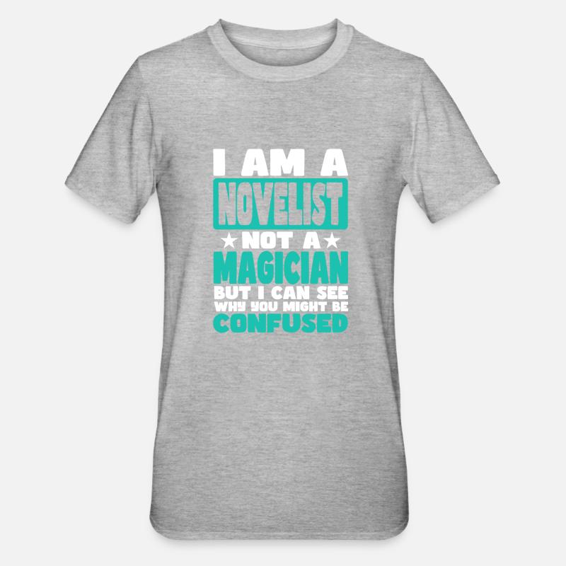 Romancier - T-shirt polycoton Unisexe - gris chiné