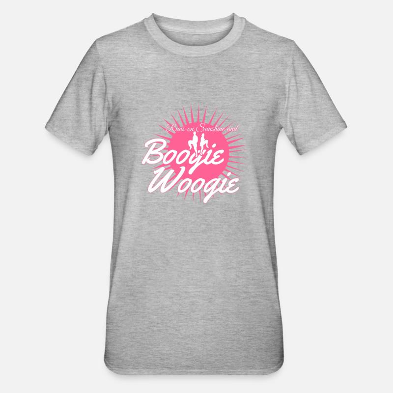 Boogie Woogie Danse Swing - T-shirt polycoton Unisexe - gris chiné